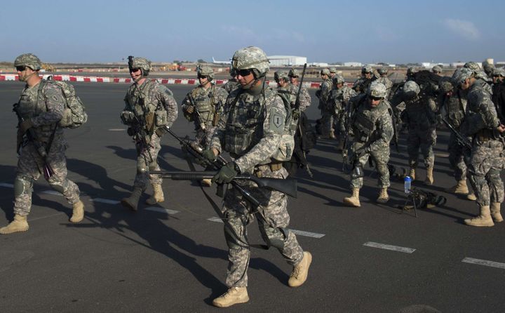 Militaires américains à Djibouti le 18 décembre 2013. (AP Photo/U.S. Air Force, Tech. Sgt. Micah Theurich)