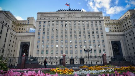 Le ministère de la Défense russe, à Moscou, le 18 septembre 2018. (VASILY MAXIMOV / AFP)