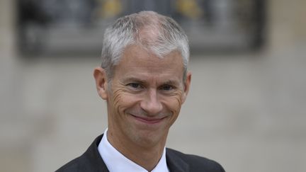 Franck Riester, à la sortie d'un conseil des ministres. (ERIC FEFERBERG / AFP)