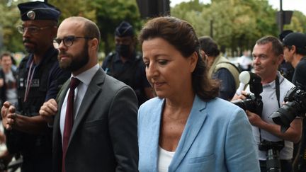 L'ancienne ministre de la Santé Agnès Buzyn arrive à la Cour de Justice de la République (CJR) le 10 septembre 2021. (LUCAS BARIOULET / AFP)