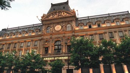 Le si&egrave;ge du Cr&eacute;dit Lyonnais, &agrave; Paris, le 9 juin 1993. (PIERRE BOUSSEL / AFP)