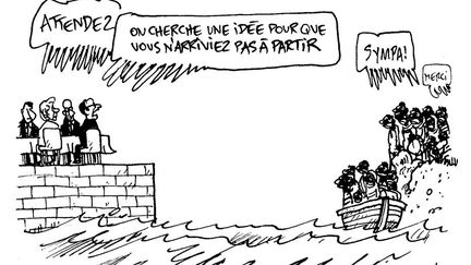 est né en 1958 au Congo. Architecte et licencié en Sciences de l’environnement tout d’abord,
il devient dès 1985 dessinateur indépendant. Depuis, on trouve ses dessins dans d’innombrables périodiques et publications. Il collabore aujourd’hui essentiellement au quotidien «Le Soir». Il est l’auteur de 21 recueils. (Kroll (Belgique) / Cartooning for Peace)