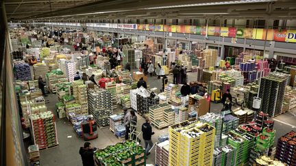 Marché international de Rungis (Val-de-Marne), secteur des fruits et légumes. (/ MAXPPP)