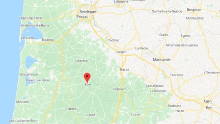 Sore, dans les Landes. (GOOGLE MAPS)