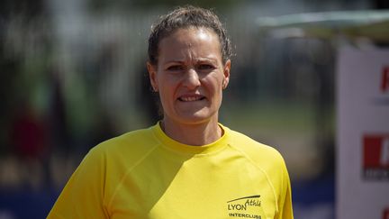 La lanceuse de disque Mélina Robert-Michon, le 28 juillet 2019. (ROMAIN LAFABREGUE / AFP)