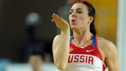 Yelena Isinbayeva se retirera dans deux ans.  (ADRIAN DENNIS / AFP)