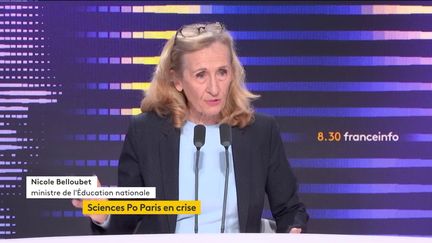 Nicole Belloubet était l'invitée de franceinfo, le 15 mars 2024. (FRANCEINFO)