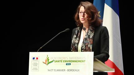 La ministre de la Santé Agnès Buzyn, lundi 14 janvier 2019 à Bordeaux (Gironde). (MAXPPP)