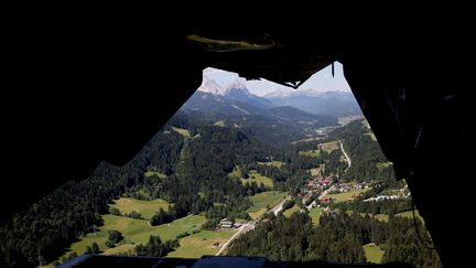 Le district de Garmisch-Partenkirchen, dont Mittenwald fait partie, en Bavière, dans le sud de l'Allemagne, en juin 2022. (RONNY HARTMANN / AFP)