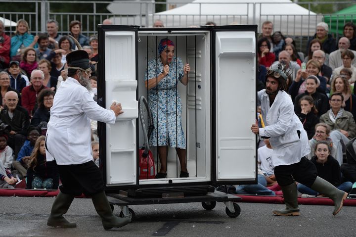 Spectacle Royal de Luxe à Nantes, juillet 2017
 (JEAN-SEBASTIEN EVRARD / AFP)