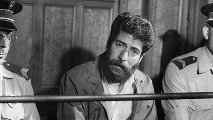 Le Libanais Georges Ibrahim Abdallah au tribunal de Lyon, le 3 juillet 1986. (AFP)