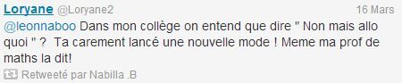 Capture d'&eacute;cran du compte Twitter de Nabilla ( FRANCETV INFO)