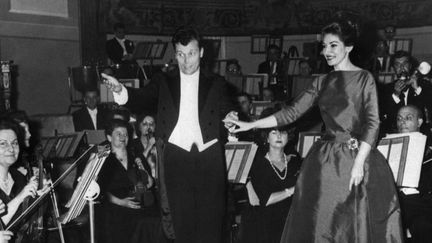 Georges Prêtre avec Maria Callas en 1963.
 (AFP)