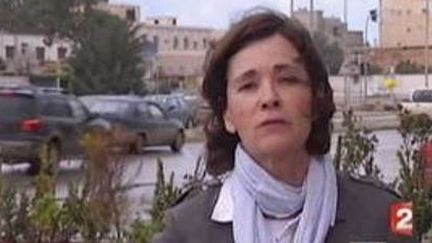 Février 2011: Martine Laroche-Joubert et son équipe sont parmi les premiers journalistes étrangers à entrer en Libye (France Télévisions)