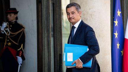 Gérald Darmanin, le 31 août 2022 à Paris. (XOSE BOUZAS / HANS LUCAS / AFP)