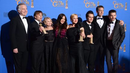 &nbsp; (L'équipe du film Boyhood, qui a remporté trois Golden Globes © MAXPPP)