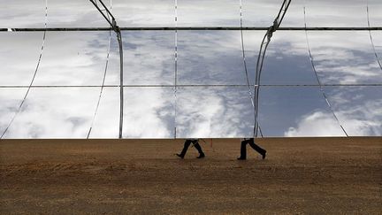 à miroirs cylindro-paraboliques, à miroirs de Fresnel, à tour et les dernières à concentrateurs paraboliques Dish-Stirling. Andasol est la première centrale solaire en Europe à utiliser des capteurs cylindro-paraboliques.  ( REUTERS/Marcelo del Pozo)