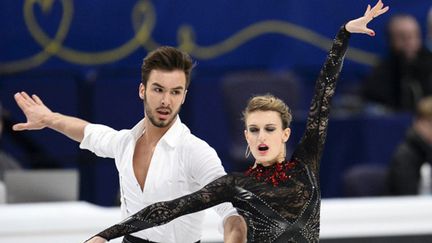 Gabriella Papadakis et Guillaume Cizeron (JONATHAN NACKSTRAND / AFP)