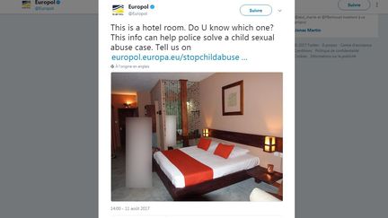 L'office européen de police (Europol) a publié l'image d'un lit sur son compte Twitter, vendredi 11 août, sans livrer davantage d'éléments sur l'enquête en question. (EUROPOL / TWITTER)