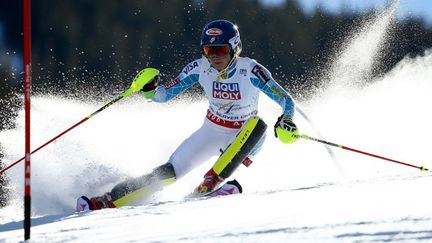 L'Américaine Mikaela Shiffrin est championne du monde de slalom.  (AL BELLO / GETTY IMAGES NORTH AMERICA)