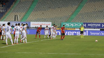 Une rencontre au Caire (Egypte) entre l'équipe d'Al Ahly et celle de Zamalek le 9 janvier 2018. (AMR SAYED \ APAIMAGES / MAXPPP)