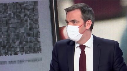 Le ministre des Solidarités et de la Santé, Olivier Véran, était l'invité du 8.30 franceinfo, mercredi 12 janvier 2021. (FRANCEINFO / RADIO FRANCE)