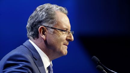 Le ministre de la Cohésion des territoires, Richard Ferrand, lors d'un meeting de La République en marche en Ile-de-France, le 23 mai 2017. (GEOFFROY VAN DER HASSELT / AFP)