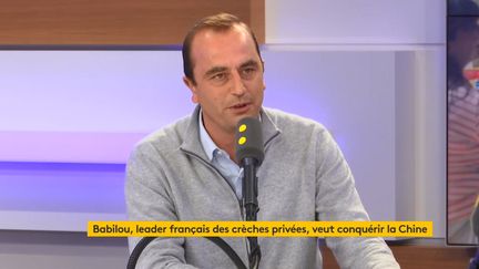 Edouard Carle, cofondateur de Babilou, invité de franceinfo&nbsp;vendredi 8 novembre 2019. (FRANCEINFO)