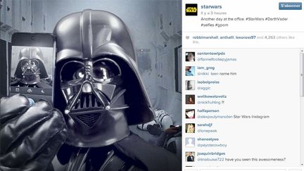 Capture d'&eacute;cran du compte Instragram de la saga "Star Wars", lanc&eacute; lundi 2 d&eacute;cembre 2013. (INSTAGRAM)