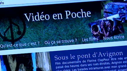 site internet de Vidéo en Poche
 (France 3 / capture d&#039;écran)