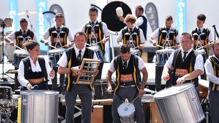 Le Bagad Kemper, championnat des bagadoù 2018 (JONATHAN KONITZ / MAXPPP)