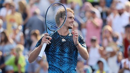 Alexander Zverev lors du Masters 1000 de Cincinnati. (DYLAN BUELL / GETTY IMAGES NORTH AMERICA / AFP)