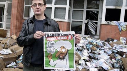 Charb, directeur de la rédaction de Charlie Hebdo. (ALEXANDER KLEIN)