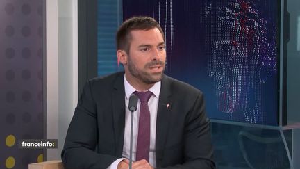 Julien Odoul, député Rassemblement national de l'Yonne, le 23 juin 2022. (FRANCEINFO / RADIO FRANCE)