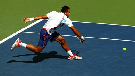 Jo-Wilfried Tsonga trop court face à Martin Klizan (CAMERON SPENCER / GETTY IMAGES NORTH AMERICA)