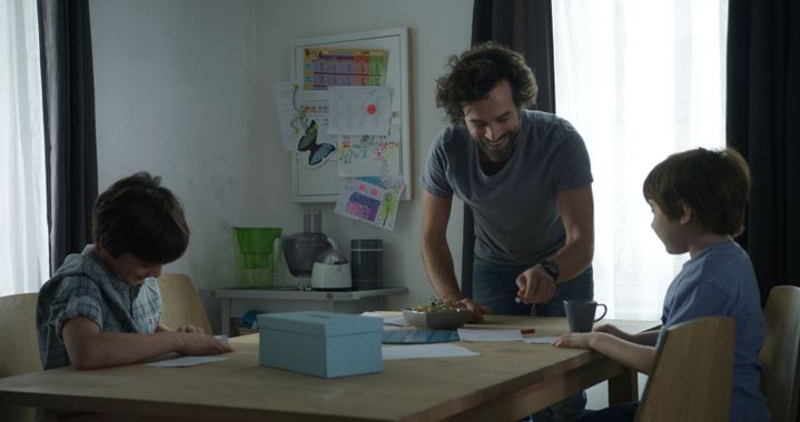 Romain Duris dans "Nos batailles" de Guillaume Senez
 (2018 Iota Production / LFP – Les Films Pelléas / RTBF / Auvergne-Rhône-Alpes Cinéma)