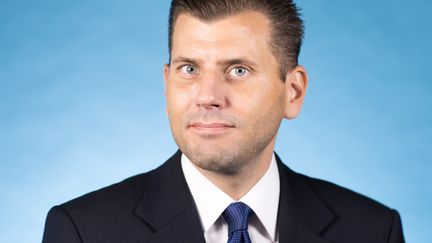 Christian Lüth, porte-parole du groupe parlementaie de l'AfD, le 5 octobre 2017, au Bundestag à Berlin (Allemagne). (MICHAEL KAPPELER / DPA / AFP)