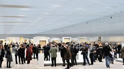 La foule au Louvre Lens le 31 décembre 2012
 (AFP / Philippe HUGUEN)