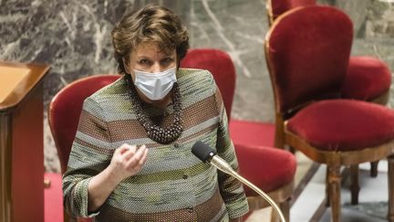 La ministre de la Culture Roselyne Bachelot à l'Assemblée nationale le 16 mars 2021 (VINCENT ISORE / IP3 PRESS / MAXPPP)