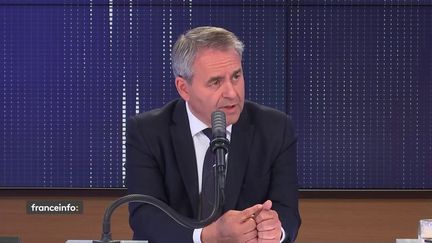 Xavier Bertrand, invité des matins présidentiels, le 4 octobre 2021.
 (FRANCEINFO / RADIO FRANCE)