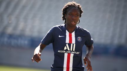 Aminata Diallo sous les couleurs du PSG face à Soyaux le 30 septembre 2019. (ARNAUD JOURNOIS / MAXPPP)