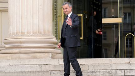 Gérald Darmanin arrive à l'Assemblée nationale, le 8 juillet 2024. (BERTRAND GUAY / AFP)