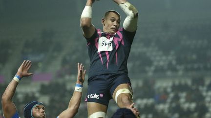 Le troisième ligne italien et capitaine du Stade Français, Sergio Parisse. (KENZO TRIBOUILLARD / AFP)