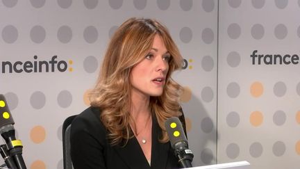 Maud Bregeon, government spokesperson, was the guest of franceinfo evening on October 3, 2024. (FRANCEINFO / RADIO FRANCE)