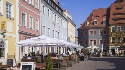 Le vieux quartier de Pirna, en Saxe, dans l'est de l'Allemagne. (SYLVIO DITTRICH / NEWSCOM / MAXPPP)