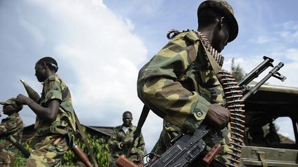 Des rebelles du M23, le 23 novembre 2012 &agrave; Goma (R&eacute;publique d&eacute;mocratique du Congo). (TONY KARUMBA / AFP)