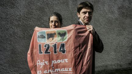 Sébastien Arsac est le co-fondateur de l'association L214.&nbsp; (JEFF PACHOUD / AFP)