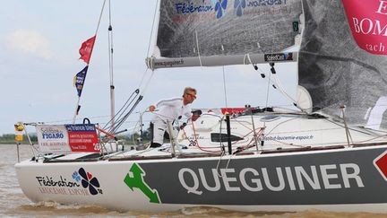 &nbsp; (Yann Eliès gagne la 3e étape de la Solitaire du Figaro © MaxPPP)