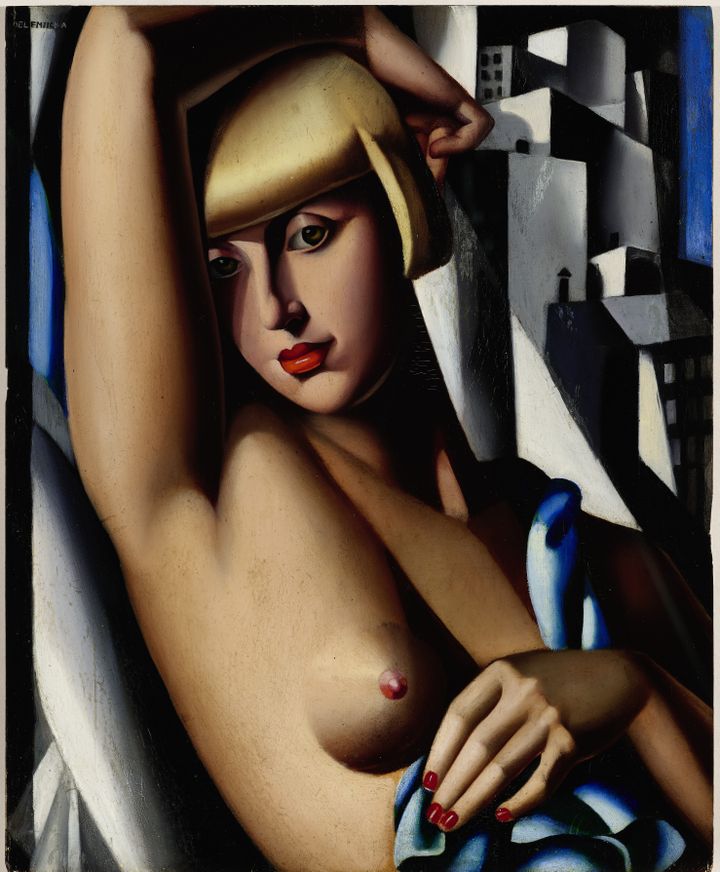 L'oeuvre de l'artiste Tempara de Lempicka, "Suzy Solidor", est présente à l'exposition des "Pionnières" au Musée du Luxembourg.&nbsp; (PHOTO FRANÇOIS FERNANDEZ)