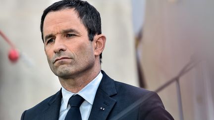 Benoît Hamon, le 27 mars 2017, à Paris.&nbsp; (JULIEN MATTIA / AFP)